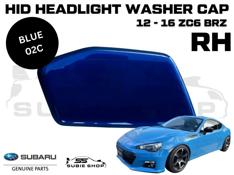 Oem New Genuine Headlight Washer Cap Cover 12-16 Subaru Brz Zc6 Right Blue 02C 1