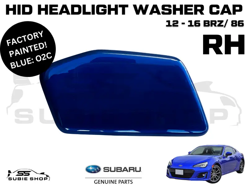 Oem New Genuine Headlight Washer Cap Cover 12-16 Subaru Brz Zc6 Right R Blue 02C 1