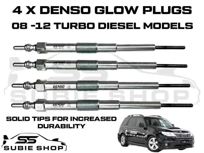 Oem Preferred Denso For Subaru Forester Sh Turbo Diesel 08 - 12 Set 4 Glow Plugs 1