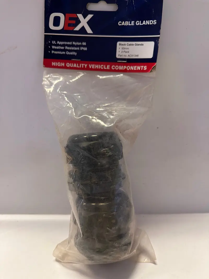 Oex Acx1346 50Mm Cable Gland Nylon 2Pk 1