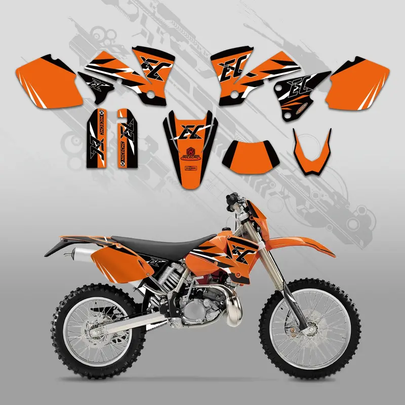 Off-Road Bike Full Graphics Decals Stickers Kit For Ktm Exc 2003 1