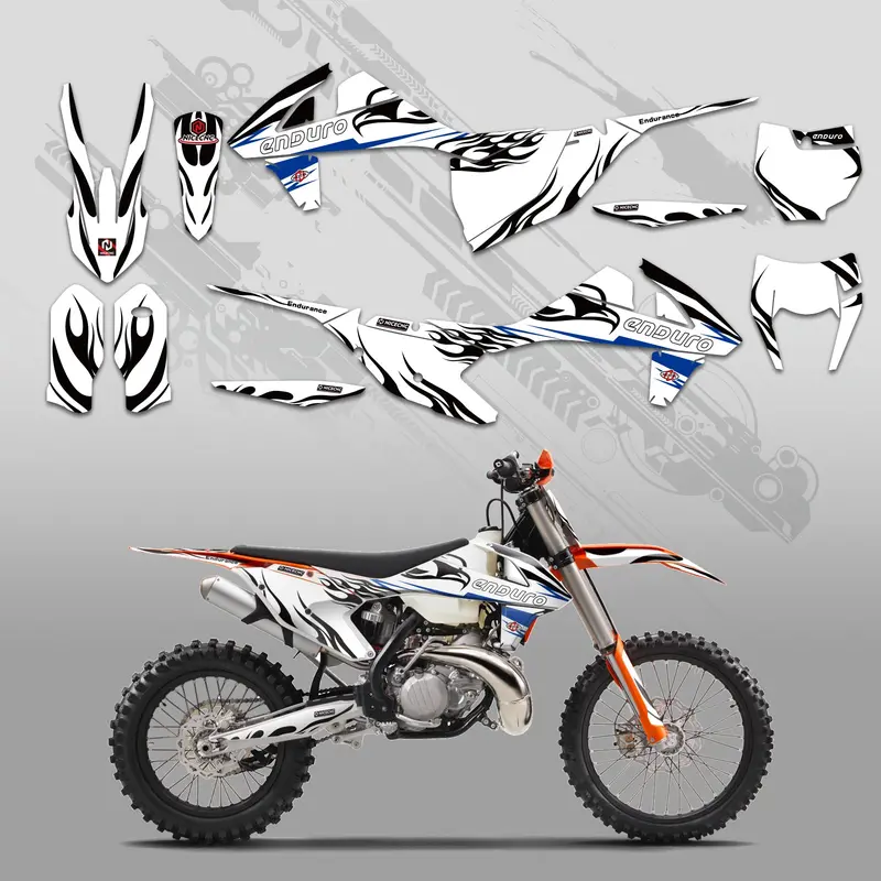 Off-Road Bike Full Graphics Decals Stickers Kit For Ktm Exc/Xc/Xcf 2017-2019 1
