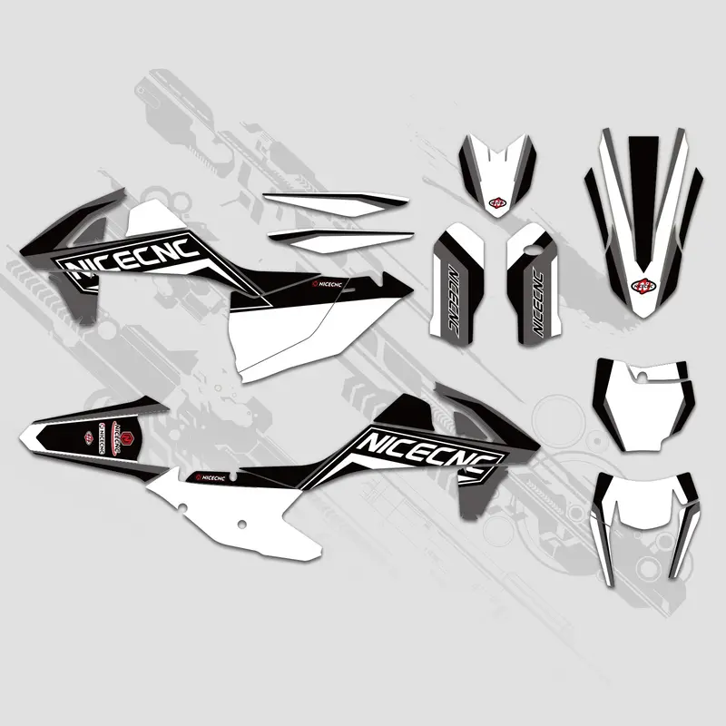 Off-Road Bike Full Graphics Decals Stickers Kit For Ktm Sx Sxf 125-450 2016-2018 2