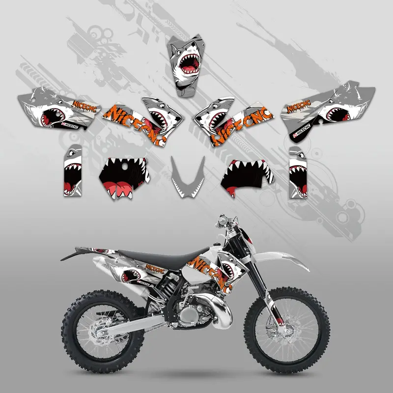 Off-Road Bike Full Graphics Decals Stickers Set For Ktm Exc 2005-2007 1