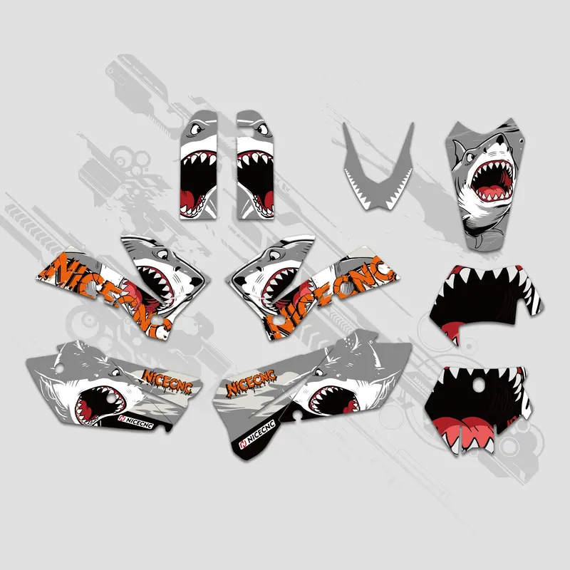 Off-Road Bike Full Graphics Decals Stickers Set For Ktm Exc 2005-2007 2
