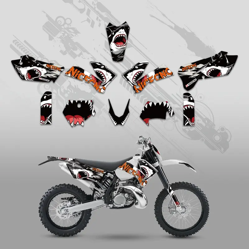 Off-Road Bike Full Graphics Decals Stickers Set For Ktm Exc 2005-2007 3