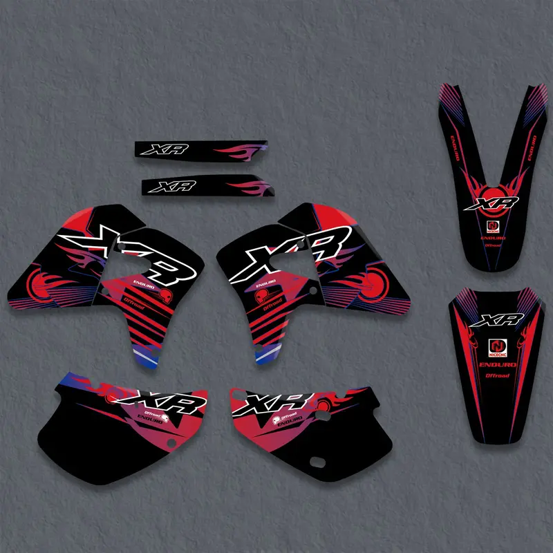 Off-Road Bike Graphics Decals Stickers For Honda Xr650r 2000-2009 1