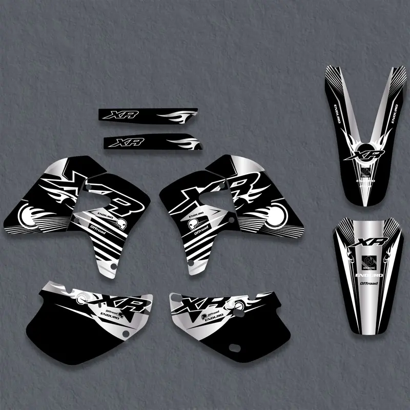 Off-Road Bike Graphics Decals Stickers For Honda Xr650r 2000-2009 2