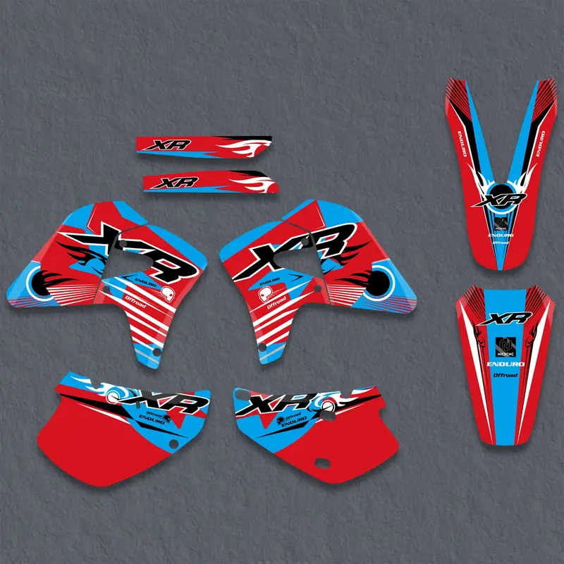 Off-Road Bike Graphics Decals Stickers For Honda Xr650r 2000-2009 3