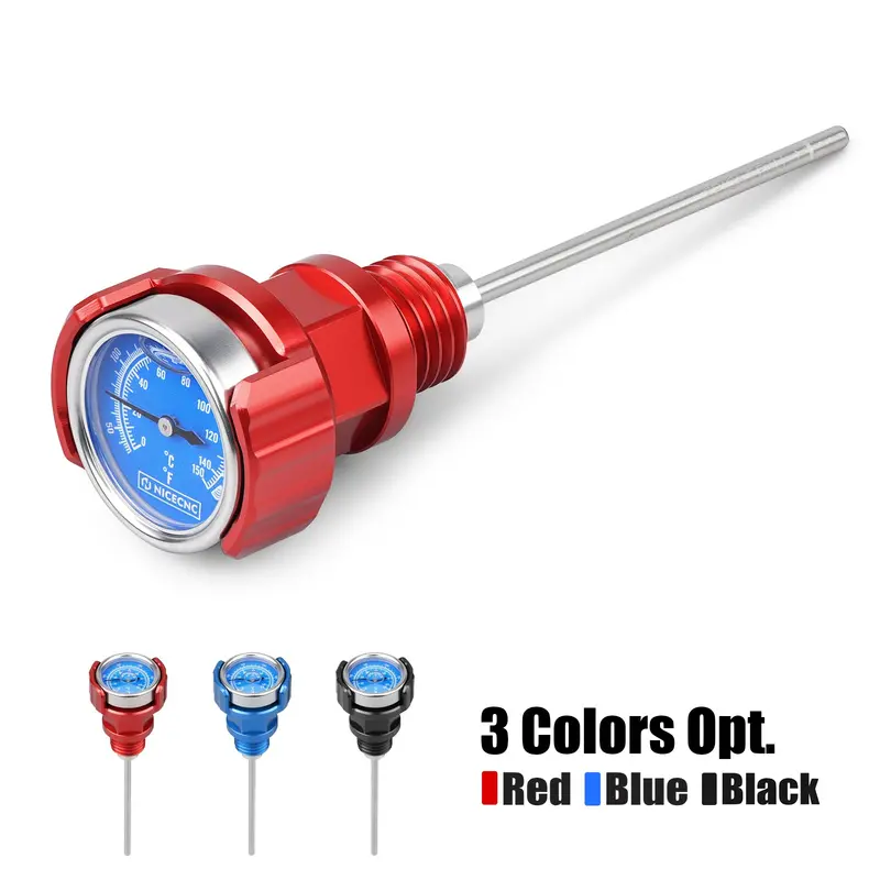 Oil Dipstick Lever Plug W/Rotatable Temp Gauge For Yamaha Banshee 350 1