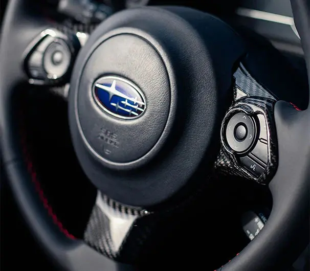 Olm Le Dry Carbon Fiber Steering Wheel Covers - 2017-2024 Subaru Brz / Toyota Gr86 1