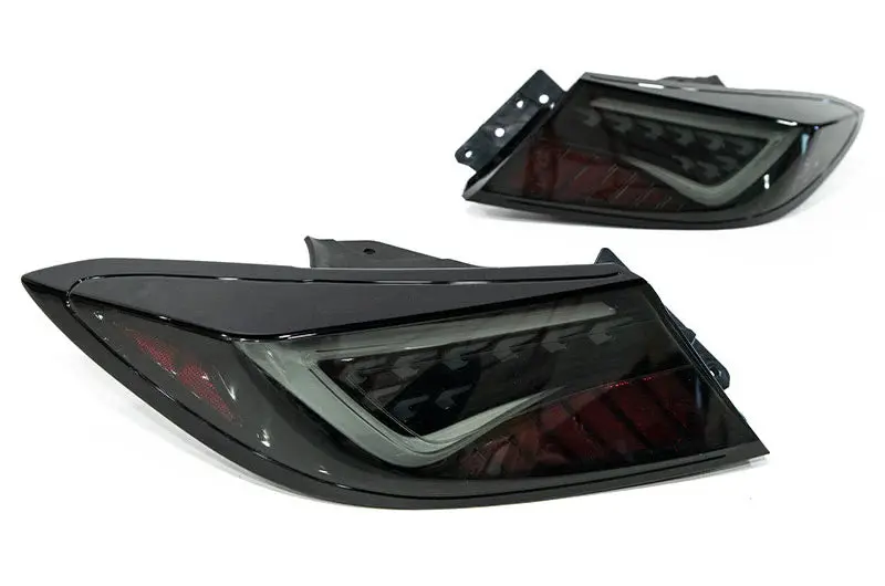 Olm Scythe Style Led Taillights (Smoke Lens Black Base White Bar) - 2022-2026 Brz Gr86 1