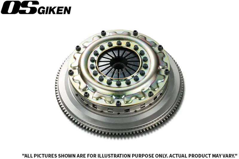 Os Giken Sxe10 Dampened Twin Plate Clutch Kit - Pressed Steel Cover W/ Flywheel Bolts 1