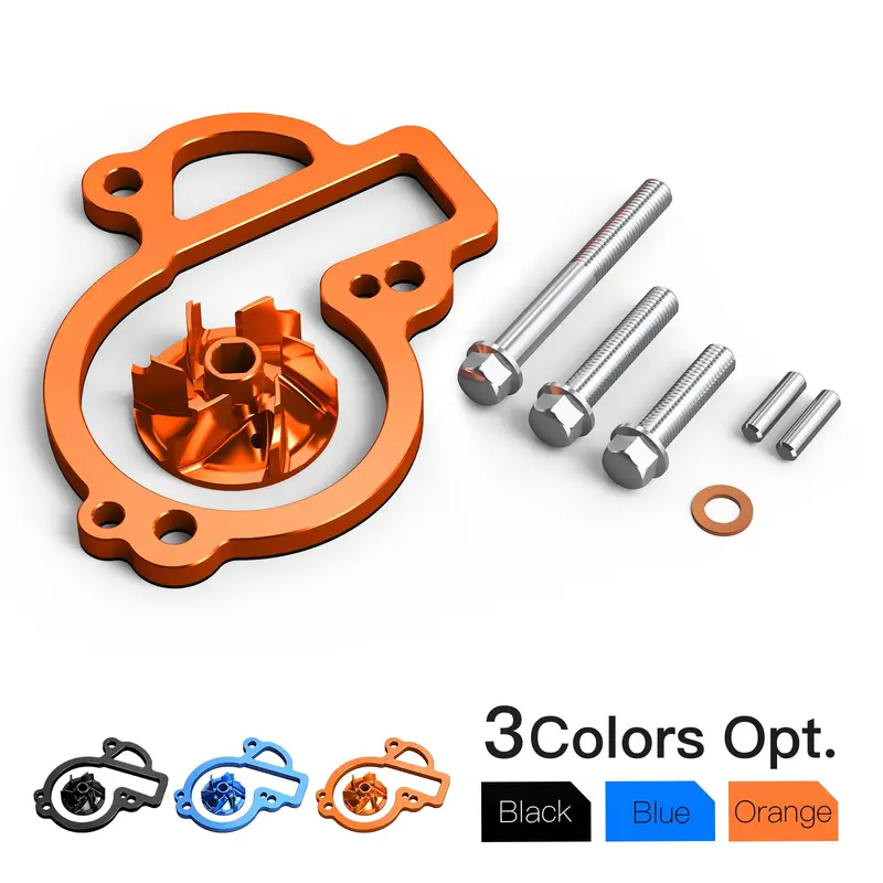 Oversized Water Pump Impeller Cooler Kit For Ktm 450 500 Exc-F/Xcf-W Husqvarna 450 500 Fe/Fx 17-24 Gas Gas 450 Mc F/ Ex F/Ec F 21-24 1