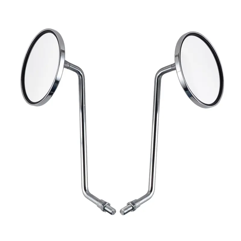 Pair Of M10x1.25Mm Chrome-Plated Rearview Mirrors For Honda Xl125s Cb650 Gl1000 1