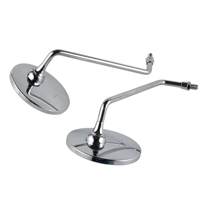 Pair Of M10x1.25Mm Chrome-Plated Rearview Mirrors For Honda Xl125s Cb650 Gl1000 2