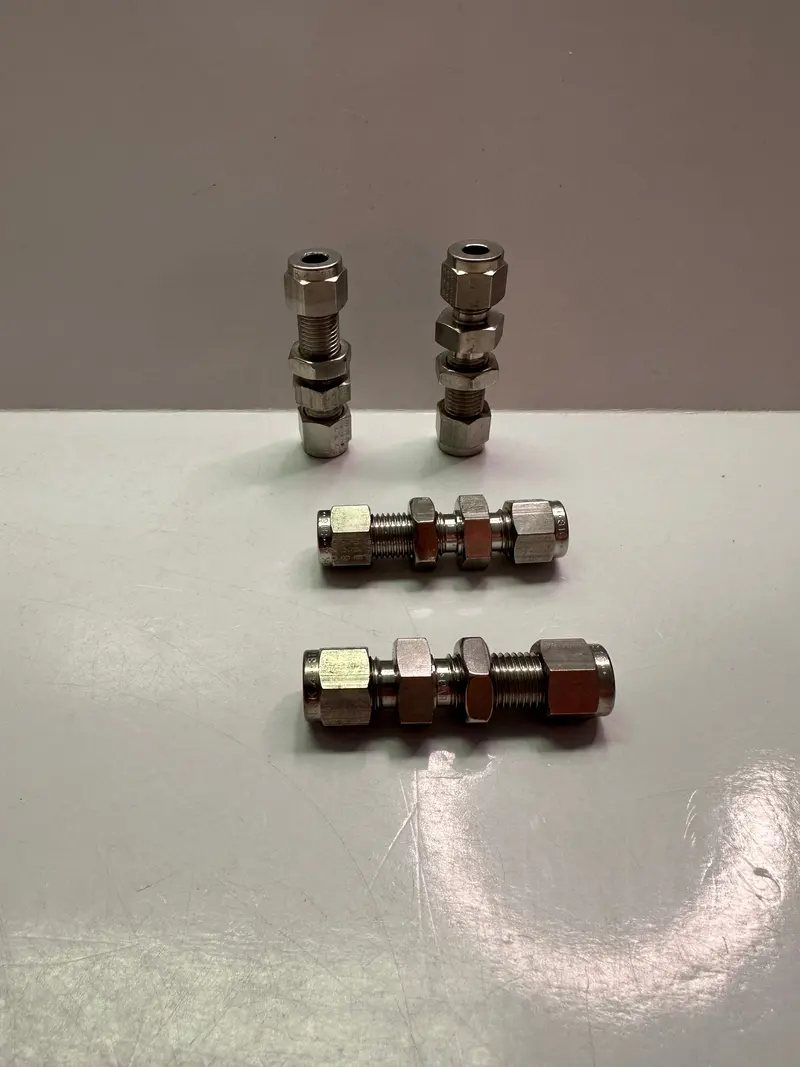 Parker 4Bc4-316 Compression Fitting, Two Ferrule Compression, 1/4" Ss 1