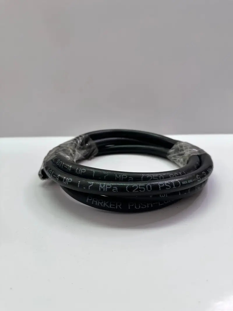 Parker 801-4-Blk-Rl Push-Lok Multipurpose Air Hose, 1/4" Dia.  2Mtr Length 1