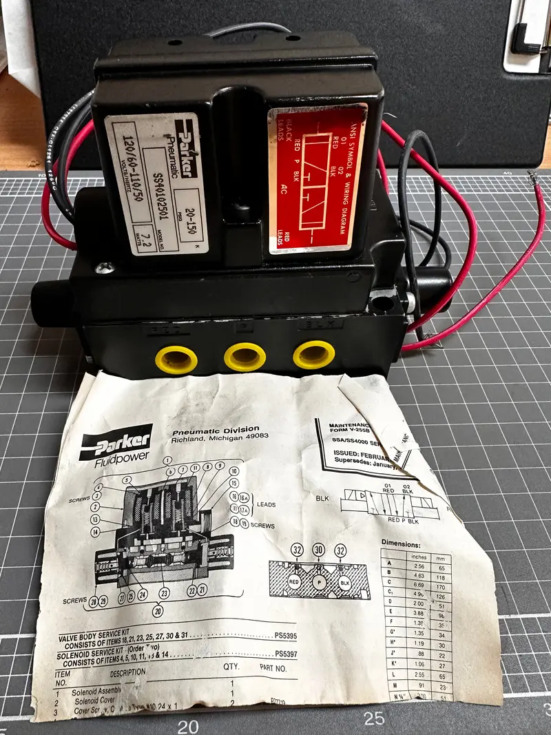 Parker Pneumatic Valve Ss40102501 1