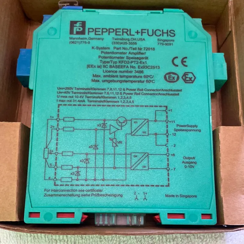 Pepperl + Fuchs Kfd2-Pt2-Ex1 Potentiometer Amplifier / Converter 1