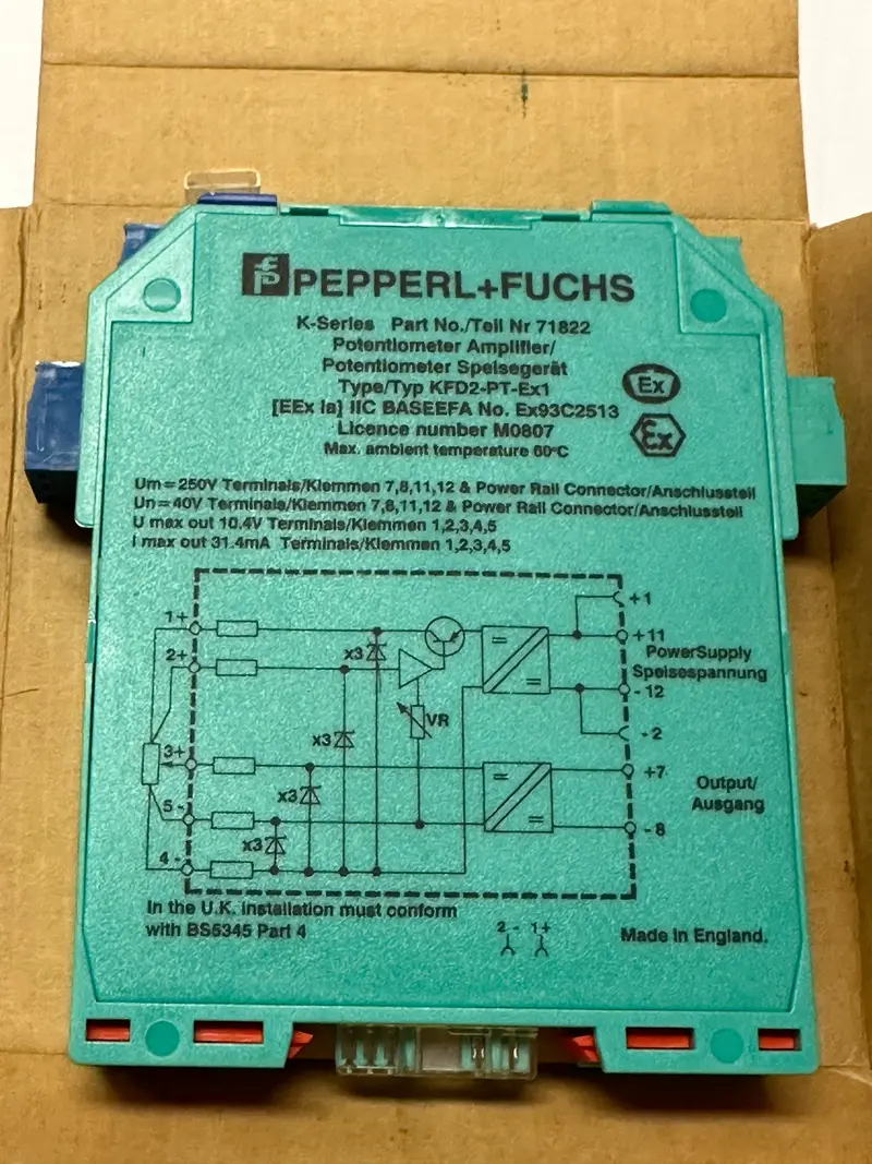 Pepperl+Fuchs Kfd2-Pt-Ex1 Potentiometer Amplifier 1