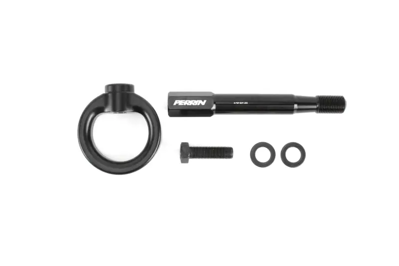 Perrin 13-20 Brz / 17-20 Toyota 86 Front Tow Hook Kit - Flat Black 1