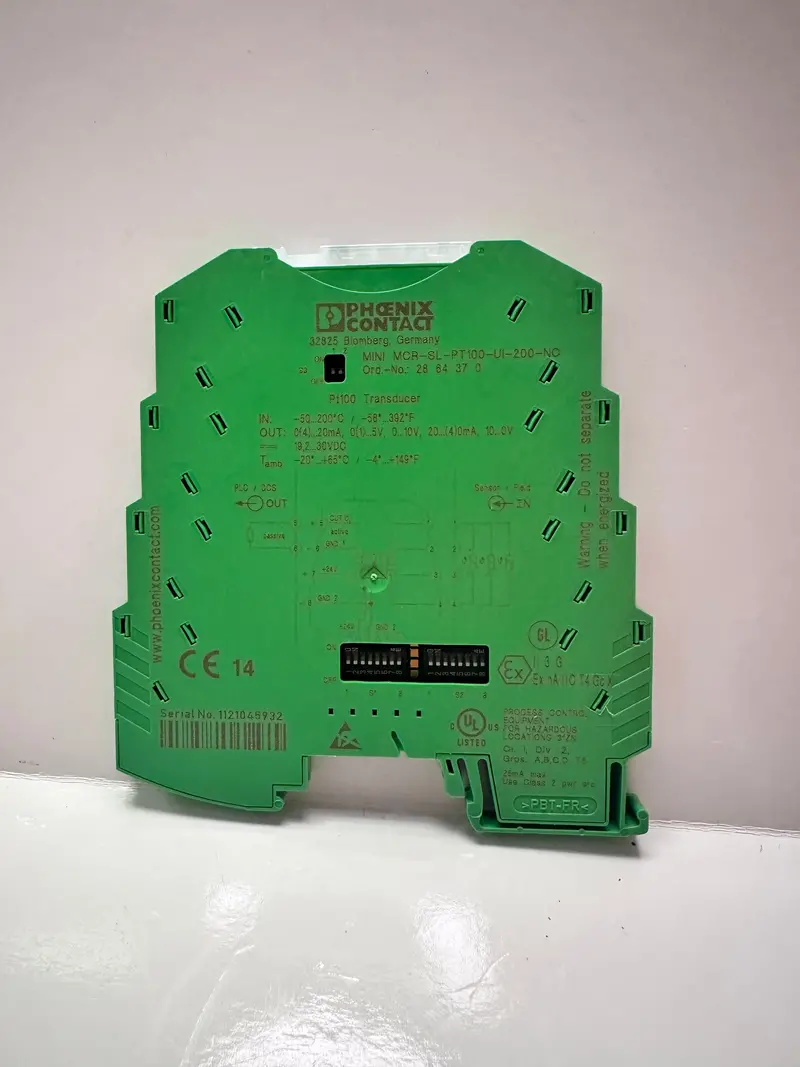 Phoenix Mini Mcr-Sl-Pt100-Ui-200-Nc Temperature Measuring Transducer 2864370 2