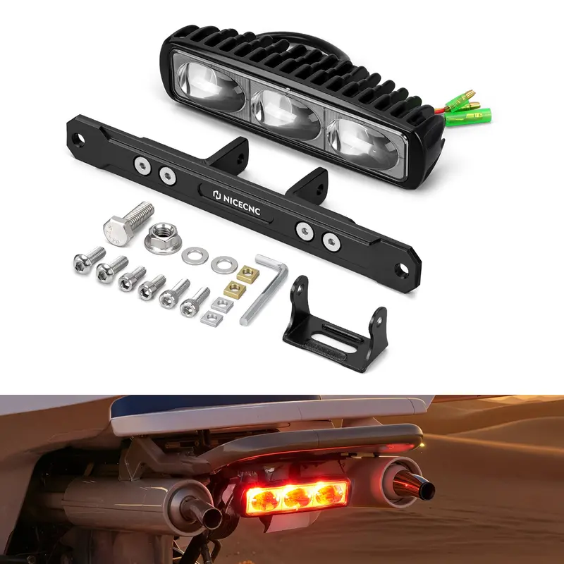 Plug & Play Led Rear Brake Light W/Bracket For Yamaha Warrior Banshee 350 Blaster 200 1