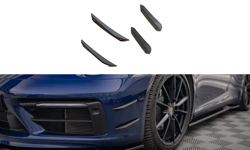 Porsche 911 Carrera 992 Front Bumper Wings (Canards) 1