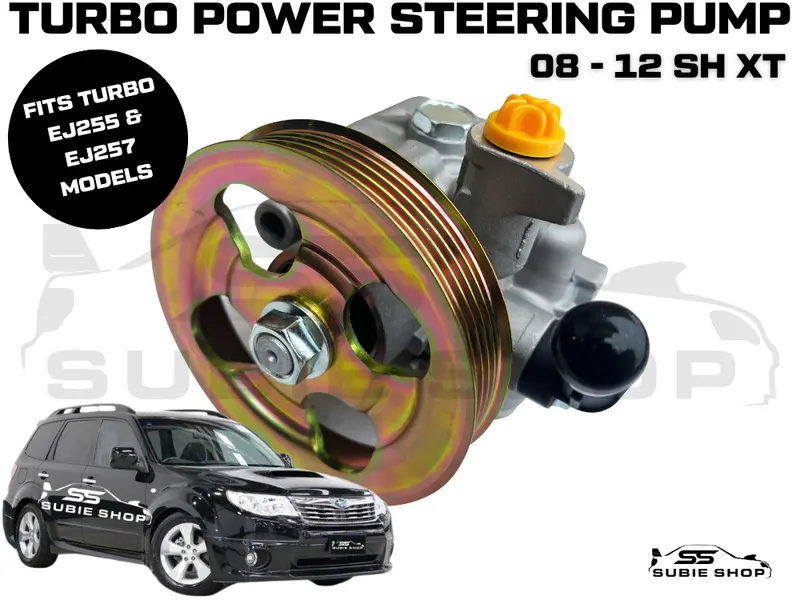 Power Steering Pump Ej255 2.5L For 2008 - 2012 Subaru Forester Sh Xt Turbo 1