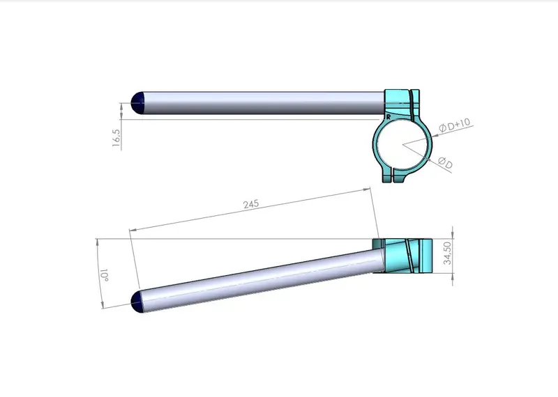 Pp Tuning 2 Piece Clip Ons 50Mm 5