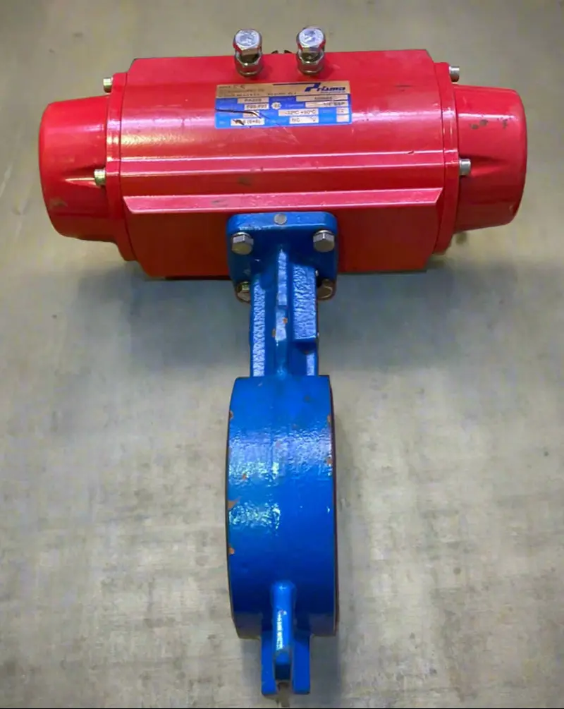 Prisma Pa20s Aluminum Pneumatic Actuator With Butterfly Valve 1