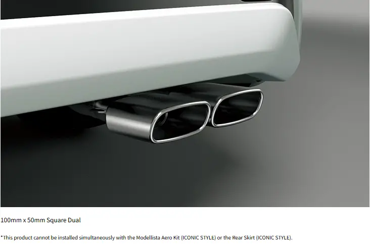 Prius(Zvw50,Zvw51) Modellista(Up-Grade Style) Sports Muffler 1