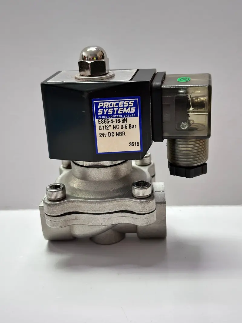 Process Systems Es55-4-16-Sn Ss General Purpose Zero Differential Nc Solenoid Valve, 24V 1
