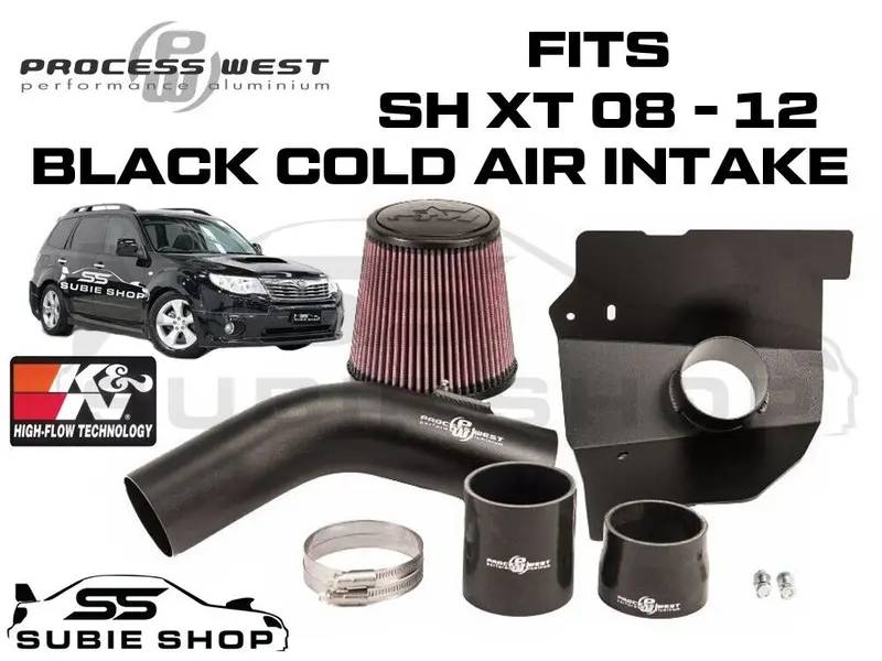 Process West Cold Air Intake K&N Hi Flow Filter For Subaru Forester Turbo 08 -12 1
