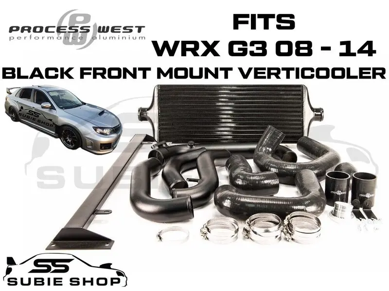 Process West Verticooler Front Mount Intercooler Kit For Subaru Wrx G3 2008 - 14 1