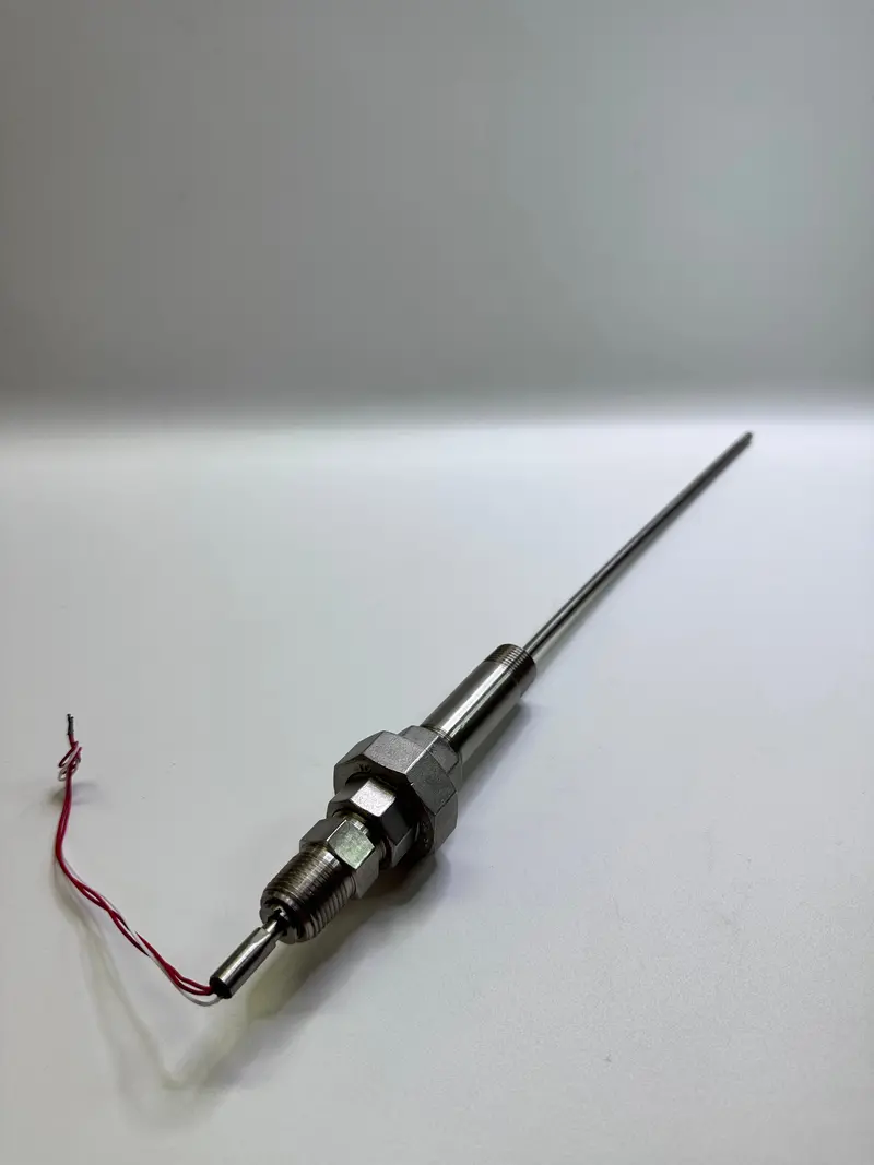 Pt100 Bssm Rtd Sensor, 3 Wire Probe With Fittings 1