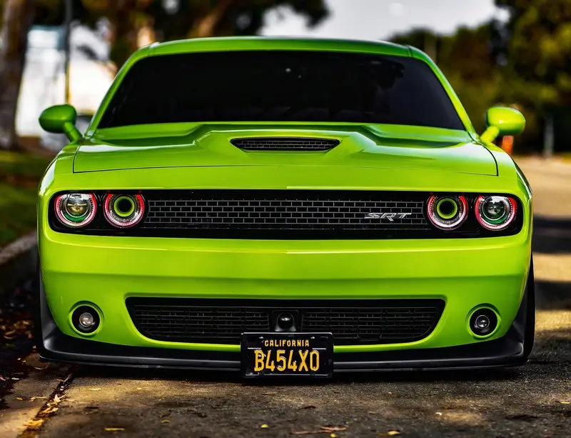Quick-Release Front License Plate Bracket 2015-2023 Dodge Challenger With Adaptive Cruise (Sns1a) 1