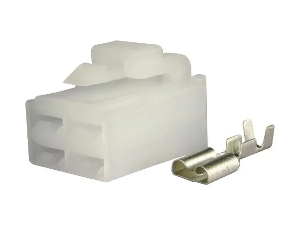 Qvc4f10 4 Pin Receptacle Qk Reverse Type Connector Housing, Complete With 6.3Mm Male Terminal. 1