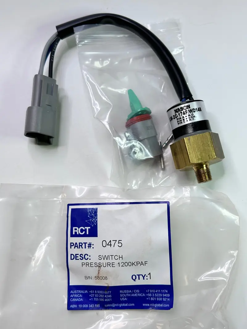 Rct 0475 Pressure Switch, 1/8" Npt, 1200K Paf, Dual Circuit 1