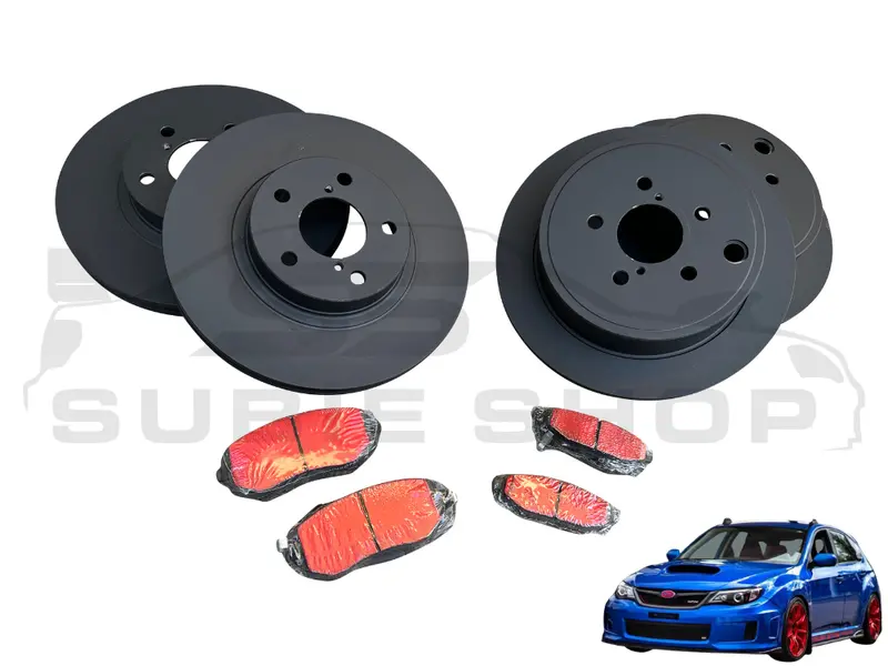 Rda Performance Brake Rotors & Pads Upgrade Kit 08 - 14 Subaru Impreza G3 Wrx 1