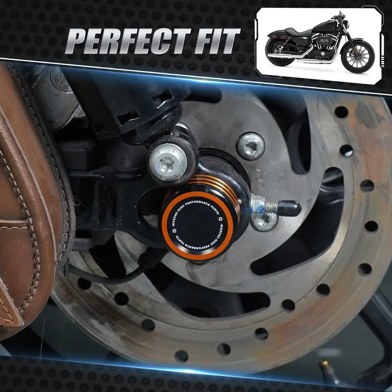Rear Axle Nut Covers Caps For Harley Sportster 1200 72 48 Xl Iron 883 Roadster 2