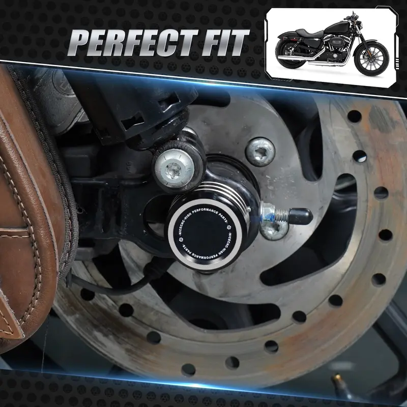 Rear Axle Nut Covers Caps For Harley Sportster 1200 72 48 Xl Iron 883 Roadster 3