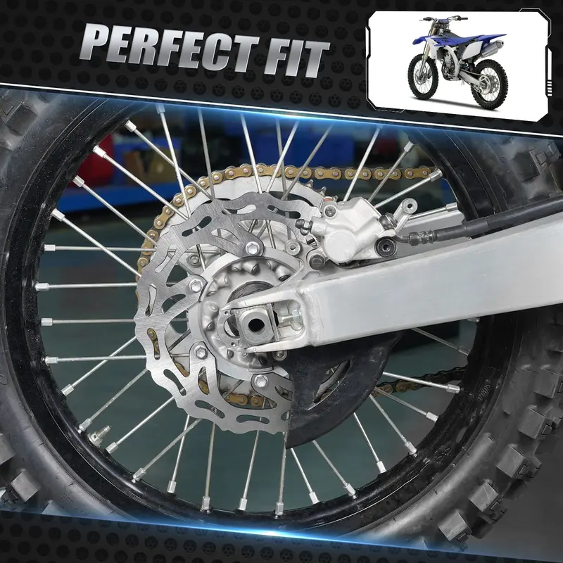 Rear Brake Disc Rotor For Yamaha Yz125 02-16 Yz250 02-15 Yz450f 03-15 Wr450f 02-15 2