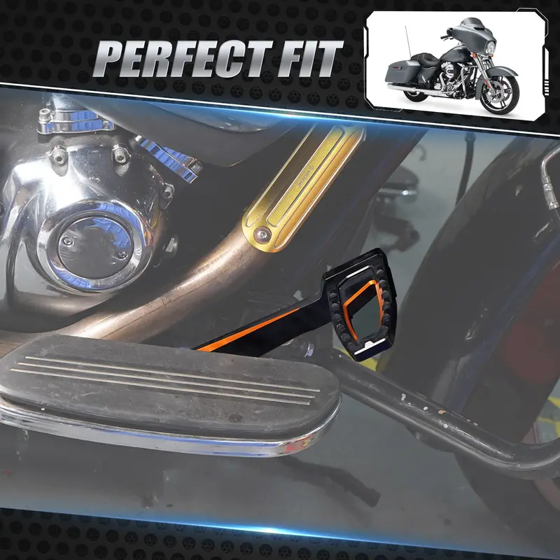 Rear Brake Lever Pedal Kit For Harley Road King Electra Street Glide Ultra Limited Freewheeler 2