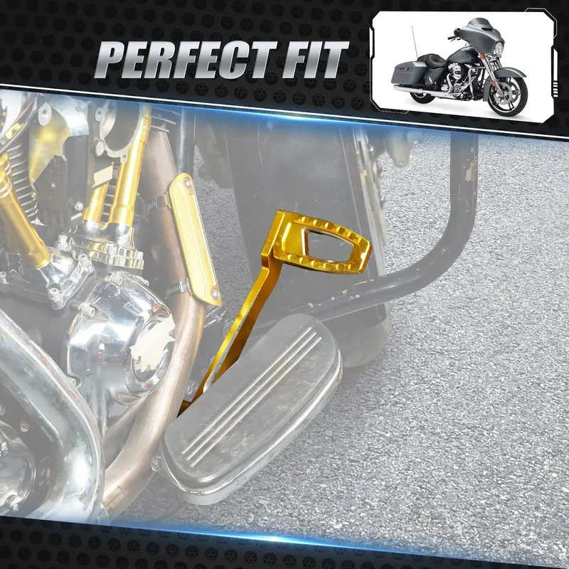 Rear Brake Lever Pedal Kit For Harley Road King Electra Street Glide Ultra Limited Freewheeler 3