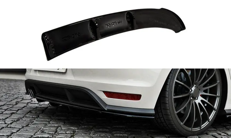 Rear Splitter Vw Polo Mk5 Gti Facelift (With A Vertical Bar) 1