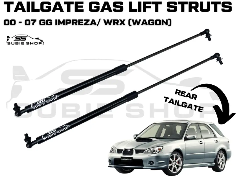 Rear Tailgate Hatch Lift Gas Struts Kit For 00 - 07 Subaru Impreza Gg Wagon Wrx 1