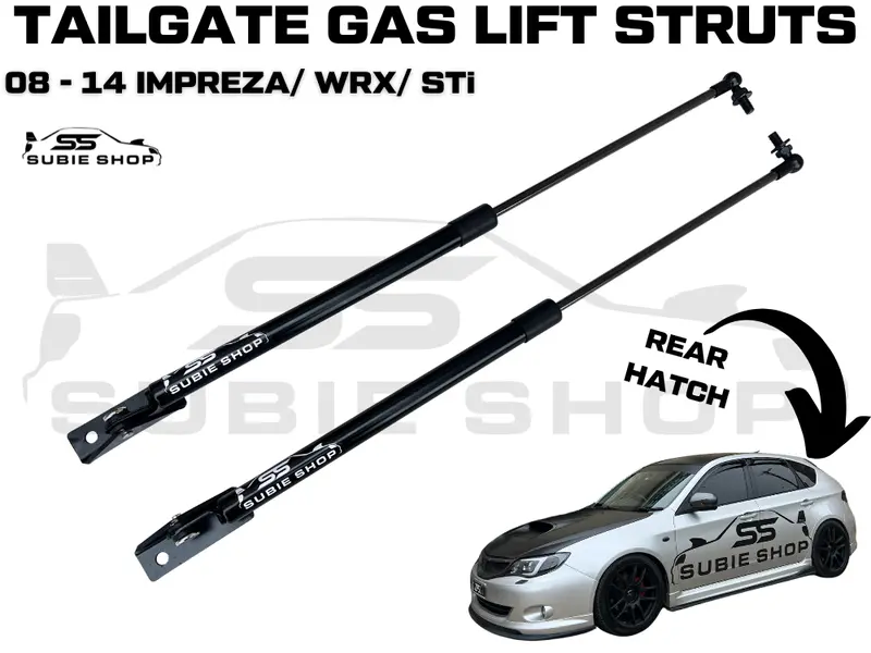 Rear Tailgate Hatch Lift Gas Struts Kit For 08 - 14 Subaru Impreza Rs Wrx Sti 1