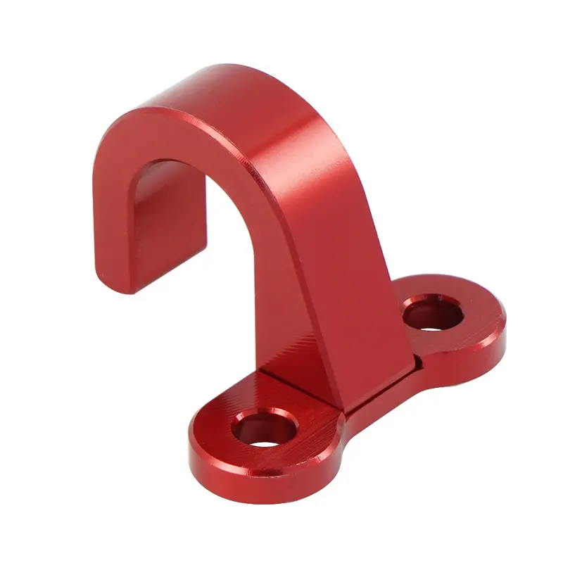 Red Rear Brake Hose Line Clamp For Honda Cr125r/250R/500R/Xr650r 1